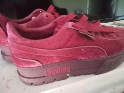 red velvet puma shoes