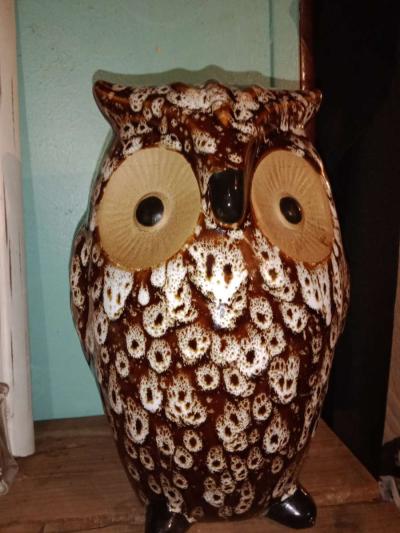 vintage elegant expressions ceramic owl