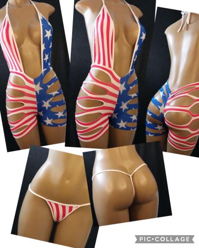 Custom Made 4th of July Bodysuit