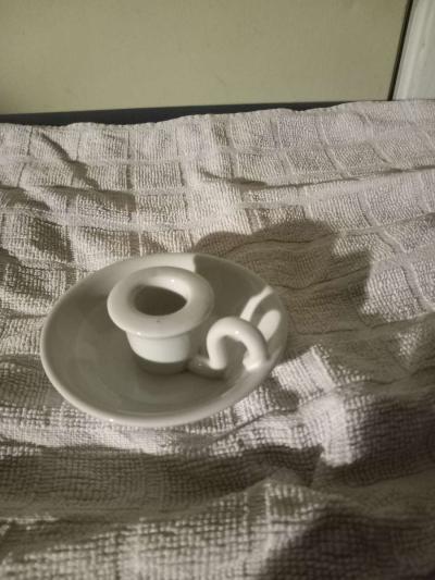 vintage porcelain candle holder