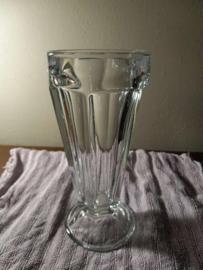 vintage glass icecream dish