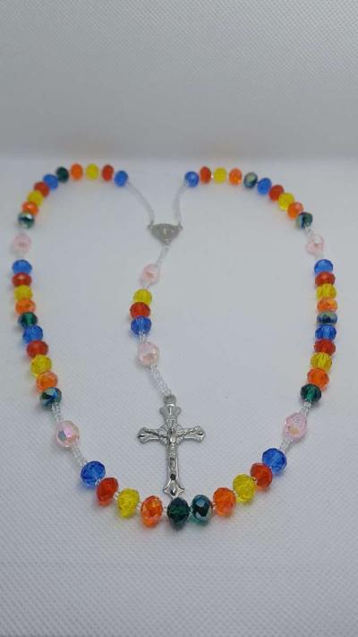 rainbow colors rosary