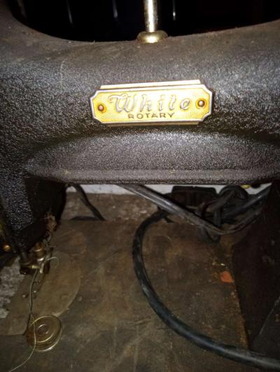 white sewing machine