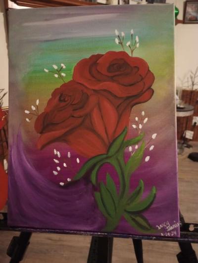 Rose painting - Thumbnail 3