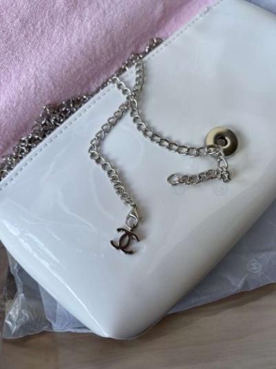 Chanel WhitePink Clutch Purse - Thumbnail 4