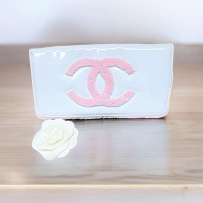 Chanel WhitePink Clutch Purse - Thumbnail 2