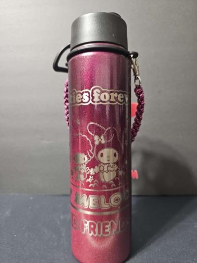 24oz laser Engraved Insulated MY MELODY  Water Bottle - Thumbnail 4