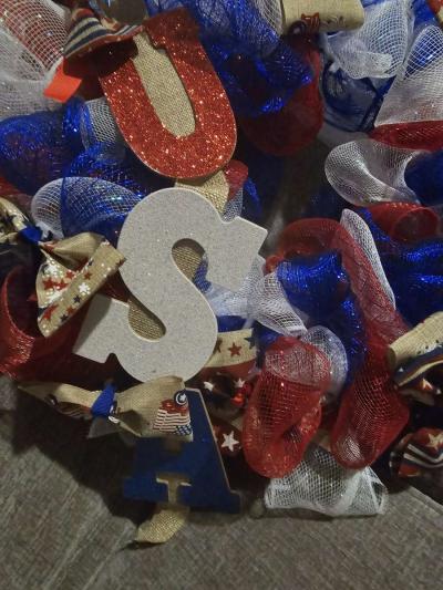 4th of julydoor wreath USA - Thumbnail 2
