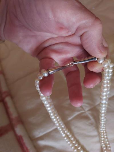 vintage double strand pearls - Thumbnail 5