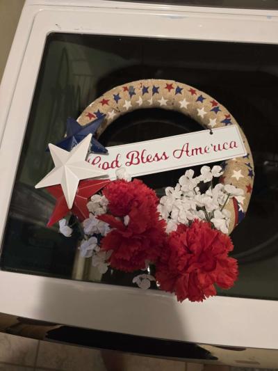 God Bless America wreath decor - Thumbnail 3