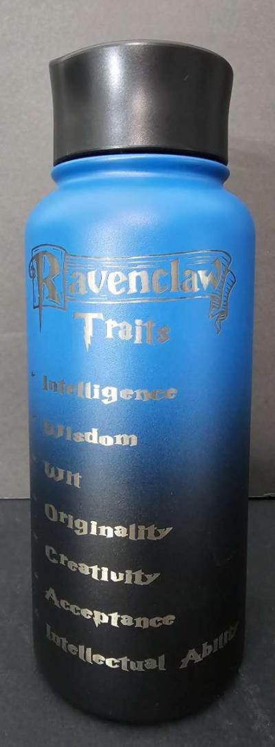32oz Brand New Laser Engraved Insulated Ravenclaw bottle - Thumbnail 4