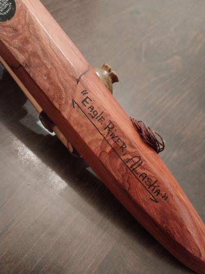 Native Alaskan Artist Carving Stone Wood Robert Johnson - Thumbnail 5