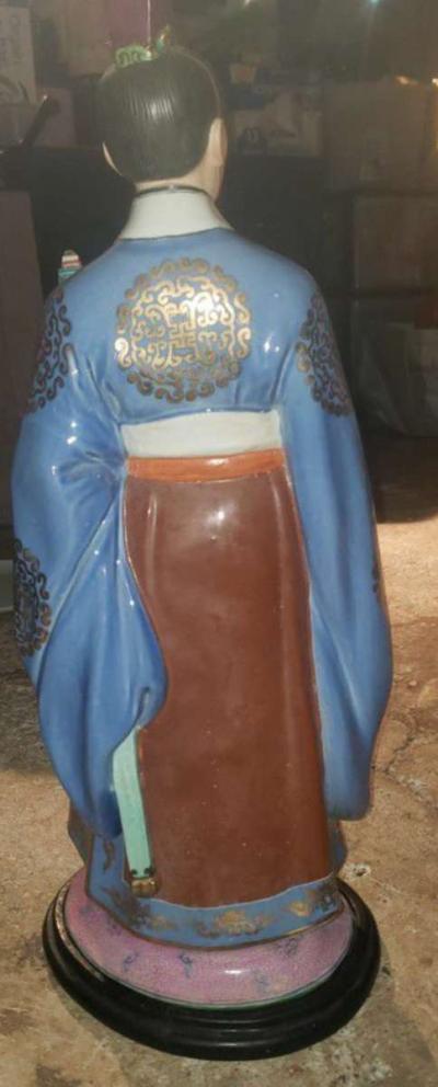 antique Chinese Porcelain Qu Yuan Poet - Thumbnail 4