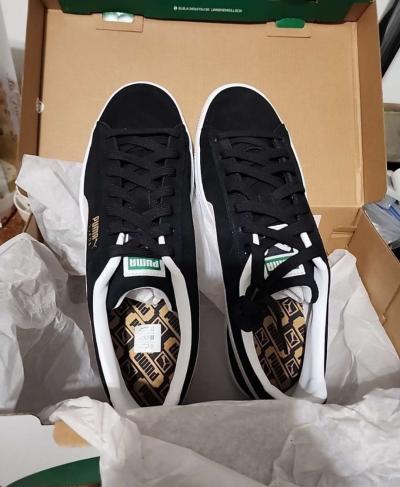 Puma Suede Classic Xxi Lace Up  Mens Black Sneakers Casual - Thumbnail 4