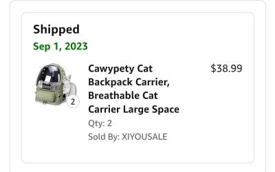 2 Backpack Cat Carriers - Thumbnail 6