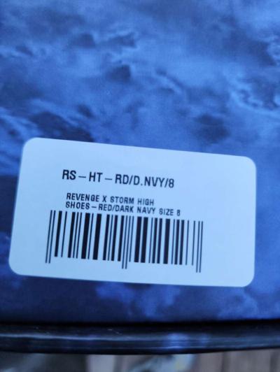 REVENGE x STORM HIGH TOP RED  NAVY  SIZE 8M 95W - Thumbnail 2