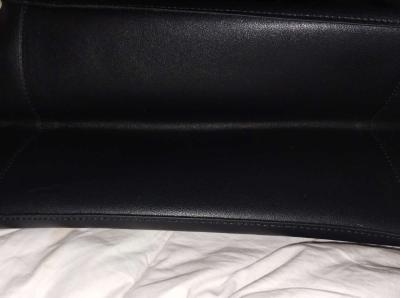 Two piece set Black leather tote - Thumbnail 4