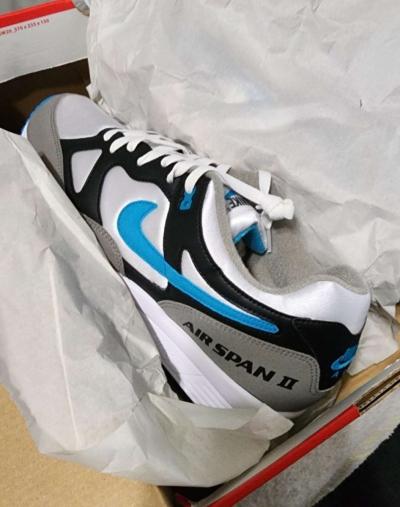 Nike Air Span 2 Laser Blue  White  Mens Size 14 - Thumbnail 2