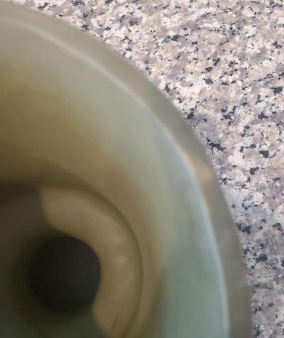 Vintage Green Floraline McCoy Footed Vase - Thumbnail 4