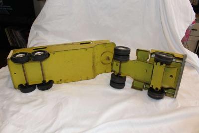 1960s Vintage Structo Horse Truck w TrailerMetal Toy - Thumbnail 2