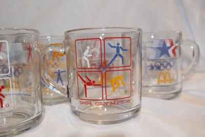 Set of 12 McDonalds 1984 Los Angeles Olympic Games Coffee Mu - Thumbnail 2