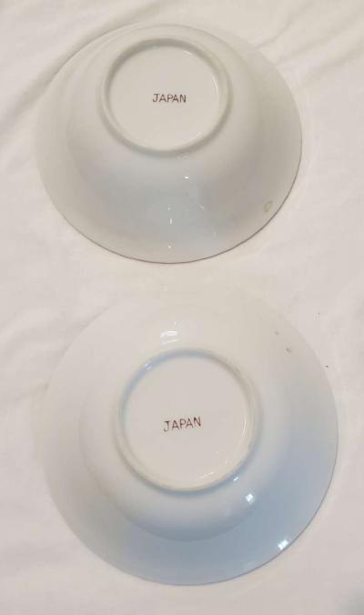 Set Of Two Vintage Lusterware Floral Patterened Bowls Japan - Thumbnail 2
