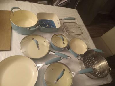 bateria de cocina 15 piezas de seramica antidarente - Thumbnail 4