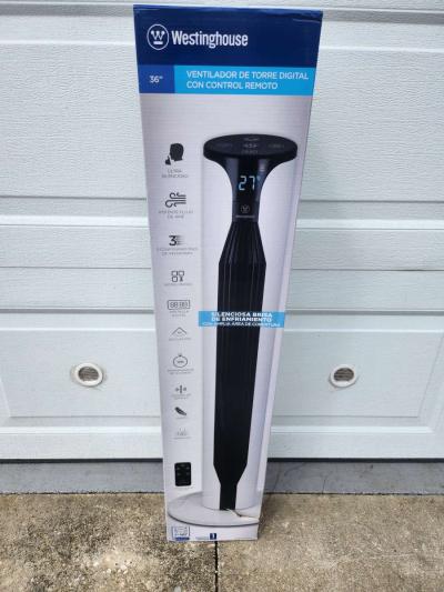 Westinghouse 36 inch Oscillating Tower Fan with Remote Contr - Thumbnail 2