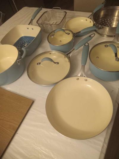 bateria de cocina 15 piezas de seramica antidarente - Thumbnail 6