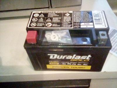 Duralast AZX9 power sport battery - Thumbnail 4