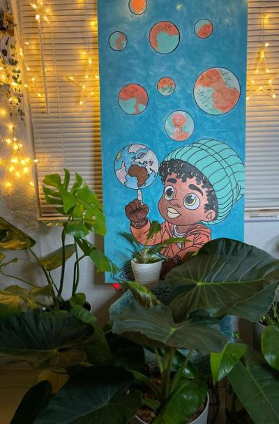 Custom painted 24 x 48 canvas - Thumbnail 2