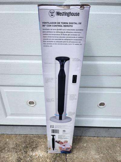 Westinghouse 36 inch Oscillating Tower Fan with Remote Contr - Thumbnail 4