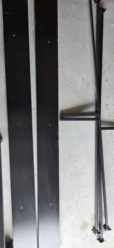 King size wooden bed frame no mattress - Thumbnail 2