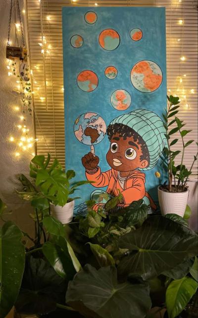 Custom painted 24 x 48 canvas - Thumbnail 3