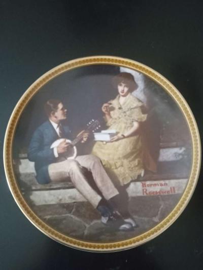 4 Norman Rockwell decorative plates - Thumbnail 3