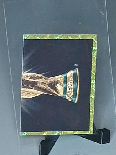 2022 world cup Qatar mini sticker gold border 10 card lot - Thumbnail 5