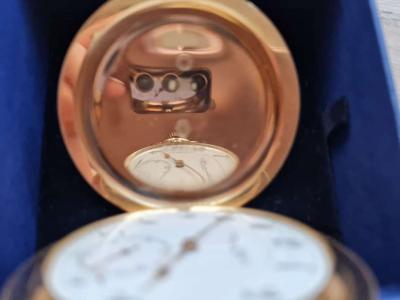 RARE FANCY HAND SOLID 14 K GOLD IWCSchaffhausen Pocket Watch - Thumbnail 5