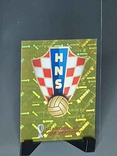 2022 world cup Qatar mini sticker gold border 10 card lot - Thumbnail 3