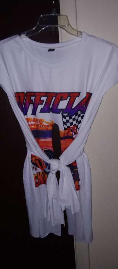 Plus size 4X Graphic race car high split hem tank top - Thumbnail 2