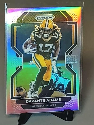2021 prizm silver prizm Davante Adams 135 - Thumbnail 2