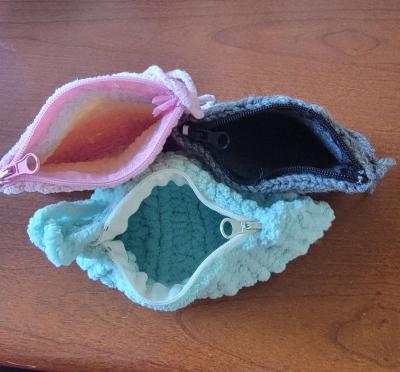 soft knitted wallet pouches - Thumbnail 2