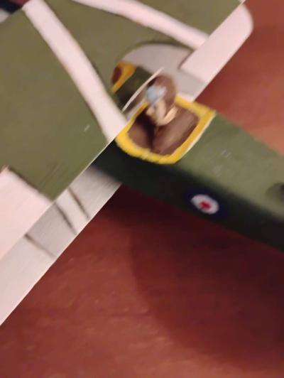 vintage world war 1 handmade model biplane - Thumbnail 2