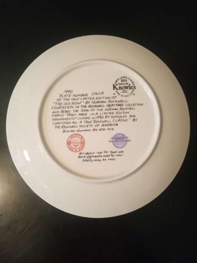Vintage Norman Rockwell Collectable Plate - Thumbnail 2