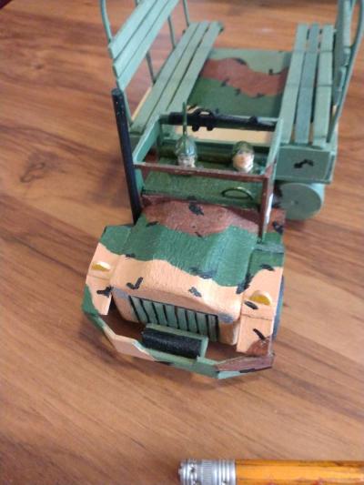 Handcrafted 2and 1 half truck Military - Thumbnail 4