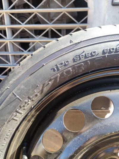 5 lug spare tire 2018 to 2021 Chevy equinox - Thumbnail 4