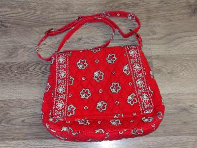 Vera Bradley Red Paisley Bandana Crossbody Bag - Thumbnail 6