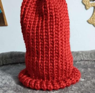 Red Knitted Toddler Beanie - Thumbnail 2