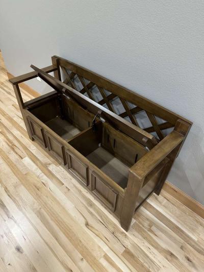 Amherst Entryway WoodStorage Bench - Thumbnail 4