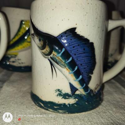 4 Vintage Ross Fis coffee mugs - Thumbnail 4