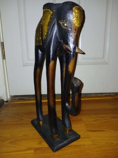 Vintage Handcrafted Elephant - Thumbnail 3